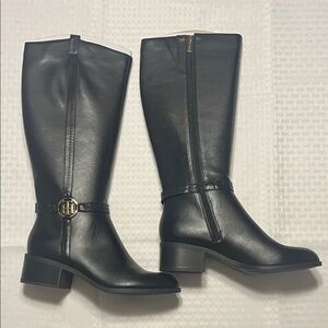 Tommy Hilfiger Black Heeled Boots
